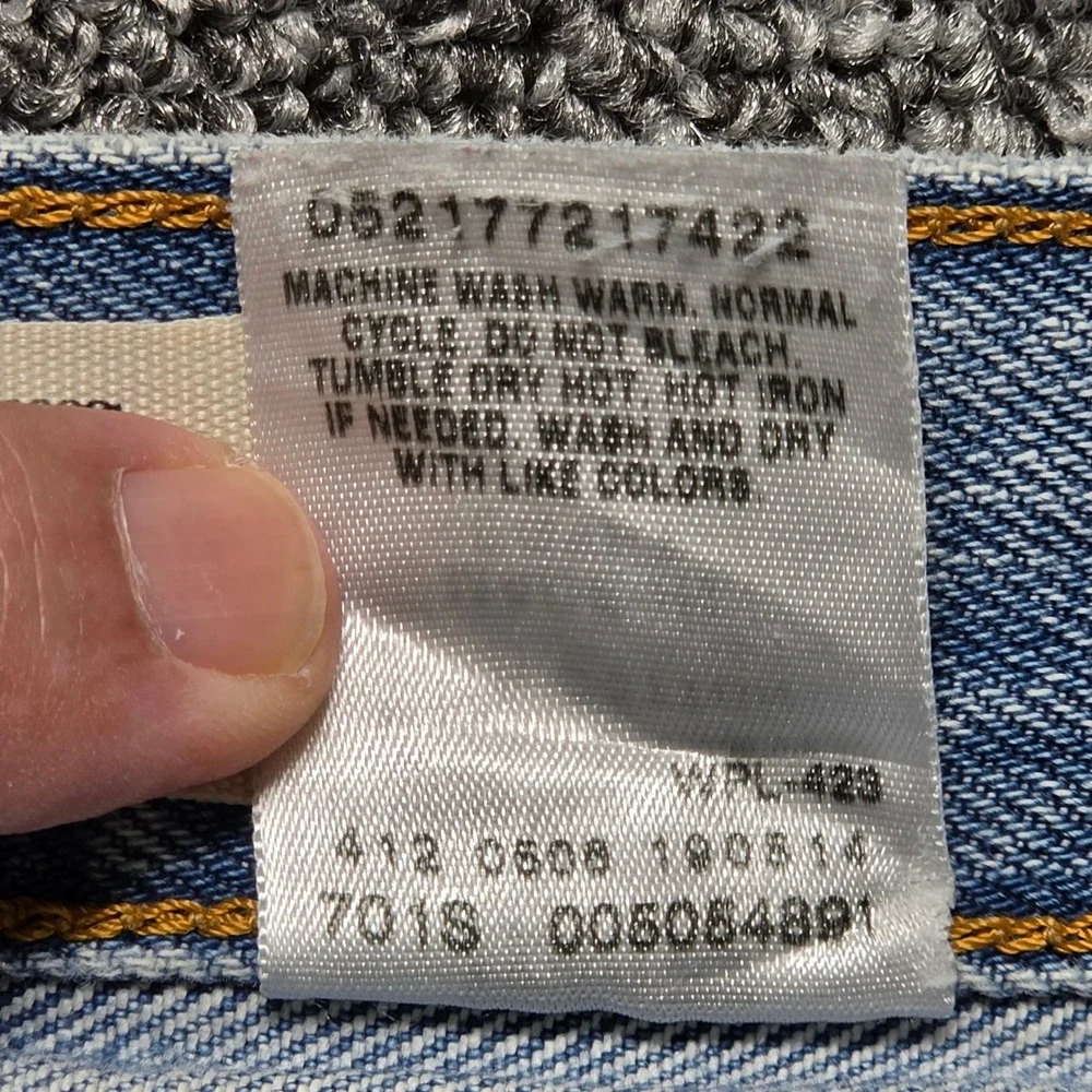 90s Vintage Distressed Straight Leg Jeans Mens 36x34 Blue Levis 505 Light Wash